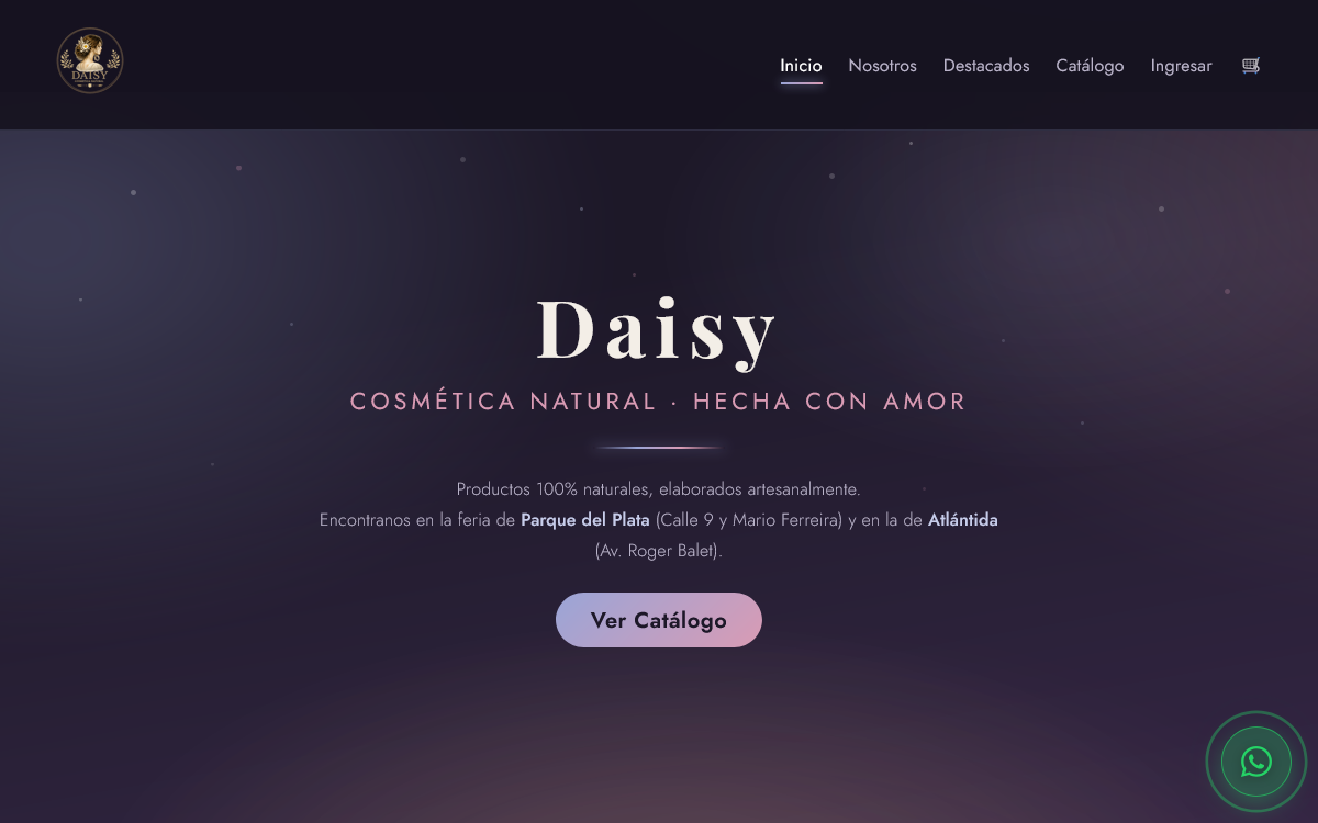Captura de Daisy Cosmética Natural